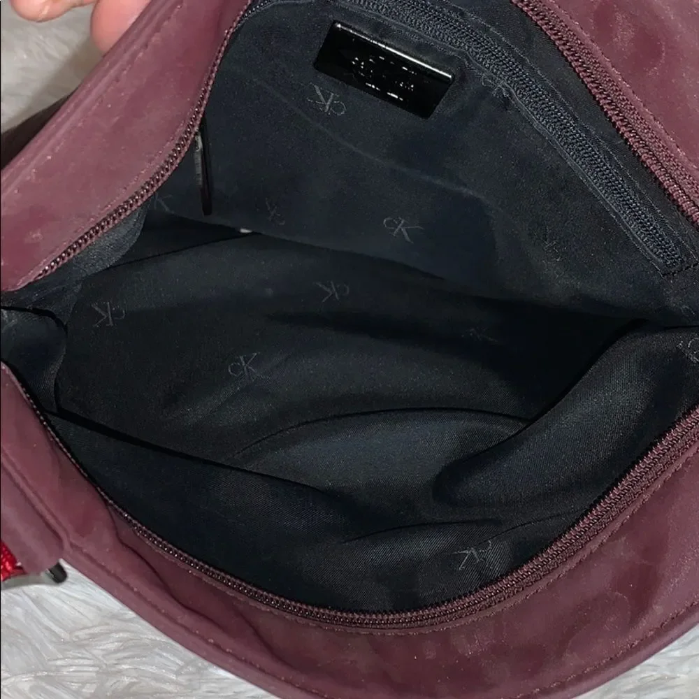 Calvin Klein Burgundy Crossbody